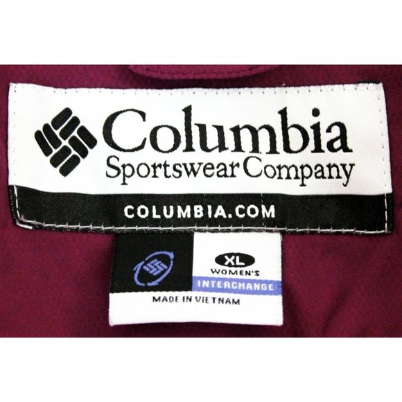 Columbia Women's XL OmniTech Interchange 3 in 1 Jacket Pink & White SHELL ONLY - Picture 6 of 8